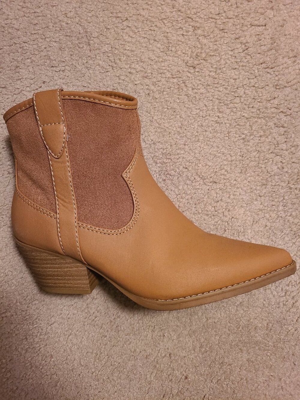 Tan cowboy boots